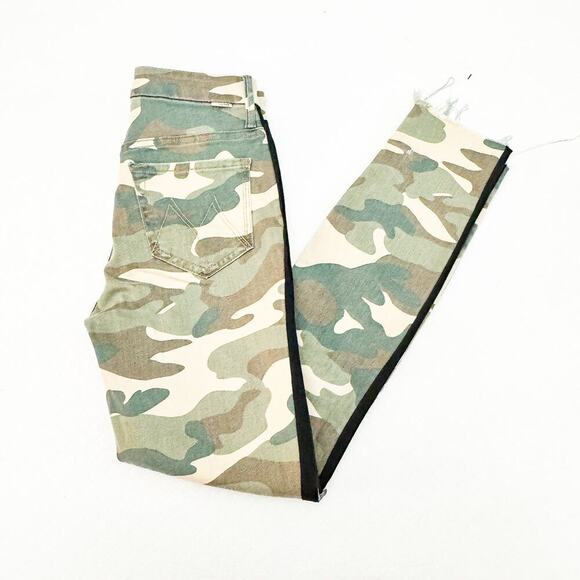 Mother High Waisted Looker Ankle Fray See Me Run Denim Jeans Size 24 - Picture 10 of 10